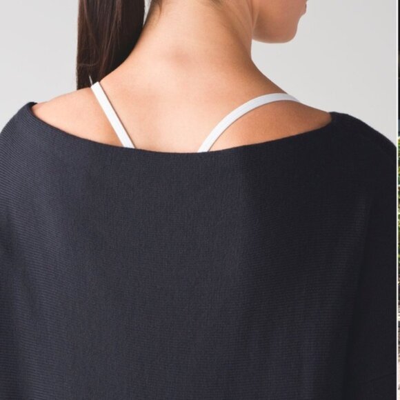 Lululemon Sattva Sweater Wool Lightweight Soft Stretch Wide Hem Dolman Minimal 6 - Picture 7 of 16